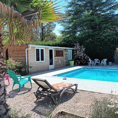 Chalet Banane Devant Piscine, A 6Km Du Festival De Piano De La Roque D'Antheron Rognes Exterior foto